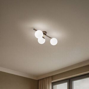 Deckenleuchte Drum, coffee, 3-flammig, Glas, Länge 46 cm Drum Domiluce, dimmbar, braun / rost, für Wohn- / Esszimmer, Metall Deckenleuchte Drum, coffee, 3-flammig, Glas, Länge 46 cm Drum Domiluce, dimmbar, braun / rost, für Wohn- / Esszimmer, Metall