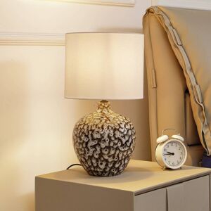 Tischlampe Thalassia Lindby, alu / grau / zink, für Wohn- / Esszimmer, Keramik, Landhaus / Rustikal, Tischlampe Tischlampe Thalassia Lindby, alu / grau / zink, für Wohn- / Esszimmer, Keramik, Landhaus / Rustikal, Tischlampe