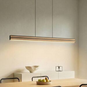 Hängelampe Lisene Quitani, dimmbar, Holz hell, für Wohn- / Esszimmer, Aluminium, Design, Pendelleuchte Hängelampe Lisene Quitani, dimmbar, Holz hell, für Wohn- / Esszimmer, Aluminium, Design, Pendelleuchte