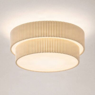 Deckenlampe Tazia Lindby, dimmbar, creme / amber, für Wohn- / Esszimmer, Textil / Stoff / Seide, Deckenlampe Deckenlampe Tazia Lindby, dimmbar, creme / amber, für Wohn- / Esszimmer, Textil / Stoff / Seide, Deckenlampe