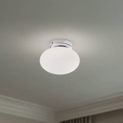 Deckenlampe Ufo Domiluce, dimmbar, weiß / opal, für Wohn- / Esszimmer, Glas, Modern, Deckenlampe Deckenlampe Ufo Domiluce, dimmbar, weiß / opal, für Wohn- / Esszimmer, Glas, Modern, Deckenlampe