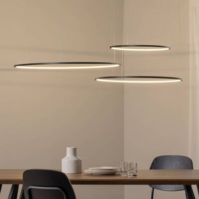 Hängelampe Saturno Milagro Lighting, schwarz, für Wohn- / Esszimmer, Metall, Modern Hängelampe Saturno Milagro Lighting, schwarz, für Wohn- / Esszimmer, Metall, Modern