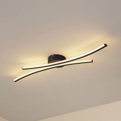 LED Deckenlampe Ravion Lindby, schwarz, für Wohn- / Esszimmer, Aluminium, Modern, LED Deckenleuchte LED Deckenlampe Ravion Lindby, schwarz, für Wohn- / Esszimmer, Aluminium, Modern, LED Deckenleuchte
