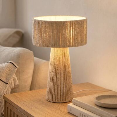 Tischlampe Anuva Lindby, creme / amber, für Wohn- / Esszimmer, Papier / Lunolit / Lunopal, Landhaus / Rustikal, Tischlampe Tischlampe Anuva Lindby, creme / amber, für Wohn- / Esszimmer, Papier / Lunolit / Lunopal, Landhaus / Rustikal, Tischlampe