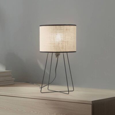 Tischlampe Trixi Duolla, braun / rost, für Wohn- / Esszimmer, Textil / Stoff / Seide, Tischlampe Tischlampe Trixi Duolla, braun / rost, für Wohn- / Esszimmer, Textil / Stoff / Seide, Tischlampe