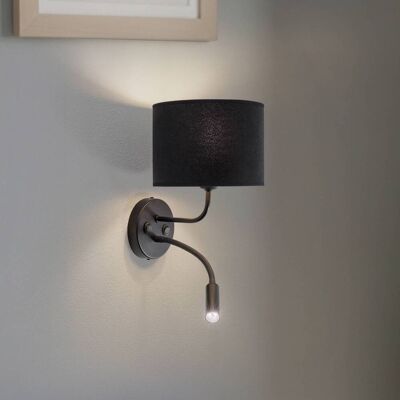 Wandlampe Roller Duolla, schwarz, für Wohn- / Esszimmer, Metall, Wandleuchte, Wandlampe Innen Wandlampe Roller Duolla, schwarz, für Wohn- / Esszimmer, Metall, Wandleuchte, Wandlampe Innen