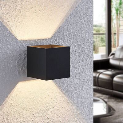 Wandlampe Mirza Lindby, dimmbar, schwarz, für Wohn- / Esszimmer, Aluminium, Modern, Wandleuchte, Wandlampe Innen Wandlampe Mirza Lindby, dimmbar, schwarz, für Wohn- / Esszimmer, Aluminium, Modern, Wandleuchte, Wandlampe Innen