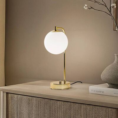 Tischlampe Rico Domiluce, messing / gold, für Wohn- / Esszimmer, Metall, Modern, Tischlampe Tischlampe Rico Domiluce, messing / gold, für Wohn- / Esszimmer, Metall, Modern, Tischlampe