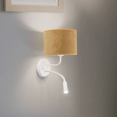 Wandlampe Roller Duolla, gelb / orange, für Schlafzimmer, Textil / Stoff / Seide, Wandleuchte, Wandlampe Innen Wandlampe Roller Duolla, gelb / orange, für Schlafzimmer, Textil / Stoff / Seide, Wandleuchte, Wandlampe Innen