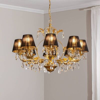 Onli Lighting Karen Multi-Arm Kronleuchter - Metall & Kristall - IP20 - 105cm Onli Lighting Karen Multi-Arm Kronleuchter - Metall & Kristall - IP20 - 105cm
