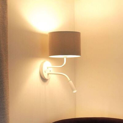 Wandlampe Roller Duolla, weiß / opal, für Wohn- / Esszimmer, Metall, Wandleuchte, Wandlampe Innen Wandlampe Roller Duolla, weiß / opal, für Wohn- / Esszimmer, Metall, Wandleuchte, Wandlampe Innen