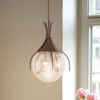 Glas Hängelampe Sinka Avonni, dimmbar, creme / amber, für Wohn- / Esszimmer, Glas, Pendelleuchte Glas Hängelampe Sinka Avonni, dimmbar, creme / amber, für Wohn- / Esszimmer, Glas, Pendelleuchte