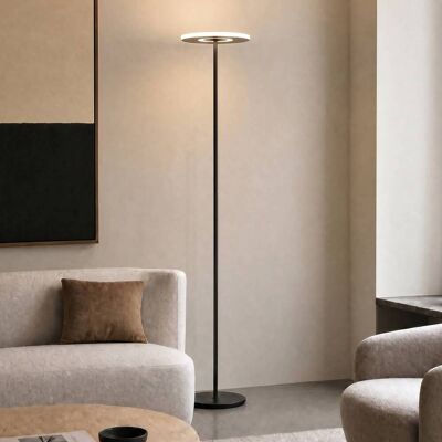 LED Deckenfluter Raymond Lucande, dimmbar, schwarz, für Wohn- / Esszimmer, Metall, Modern, LED Stehlampe LED Deckenfluter Raymond Lucande, dimmbar, schwarz, für Wohn- / Esszimmer, Metall, Modern, LED Stehlampe