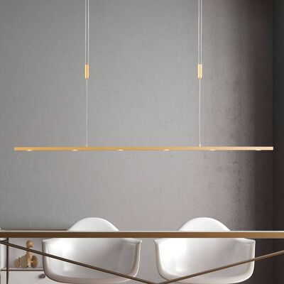 Hängelampe Tolu Quitani, dimmbar, messing / gold, für Wohn- / Esszimmer, Aluminium, Modern Hängelampe Tolu Quitani, dimmbar, messing / gold, für Wohn- / Esszimmer, Aluminium, Modern
