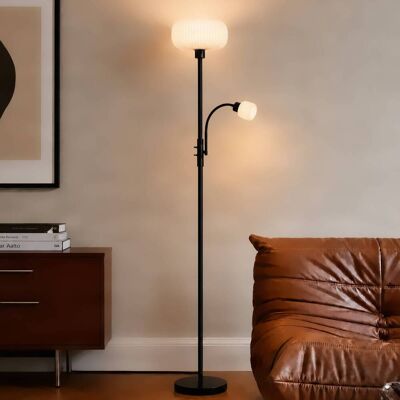 Stehlampe Ingrid Lindby, schwarz, für Wohn- / Esszimmer, Metall, Stehlampe Stehlampe Ingrid Lindby, schwarz, für Wohn- / Esszimmer, Metall, Stehlampe