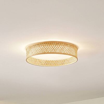 Lindby Eilif - Braune Bambus LED-Deckenlampe - Deckenleuchte Lindby Eilif - Braune Bambus LED-Deckenlampe - Deckenleuchte