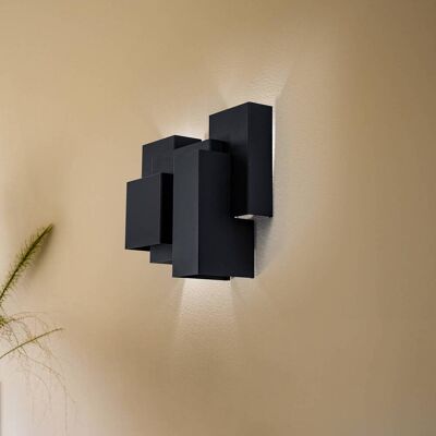 Wandlampe Wall Luminex, dimmbar, schwarz, für Wohn- / Esszimmer, Metall, Modern, Wandleuchte, Wandlampe Innen Wandlampe Wall Luminex, dimmbar, schwarz, für Wohn- / Esszimmer, Metall, Modern, Wandleuchte, Wandlampe Innen