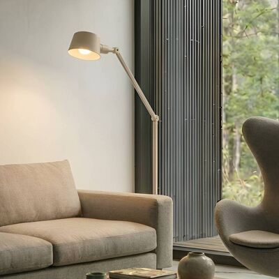 Stehlampe Silka Lucande, creme / amber, für Arbeitszimmer / Büro, Metall, Modern, Stehlampe Stehlampe Silka Lucande, creme / amber, für Arbeitszimmer / Büro, Metall, Modern, Stehlampe