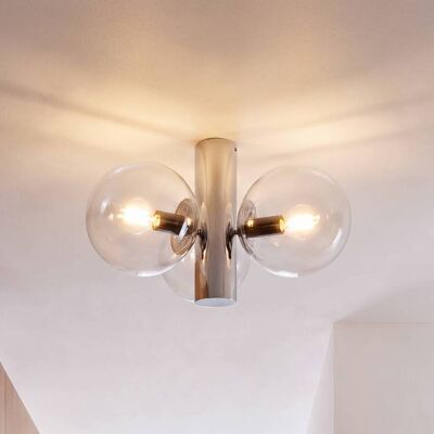 Deckenlampe Sferio Lamkur, dimmbar, chrom / silber, für Wohn- / Esszimmer, Glas, Deckenlampe Deckenlampe Sferio Lamkur, dimmbar, chrom / silber, für Wohn- / Esszimmer, Glas, Deckenlampe