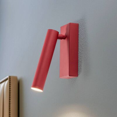 Wandlampe Rulo Argon, rot, für Wohn- / Esszimmer, Metall, LED Wandleuchte, Wandlampe Innen Wandlampe Rulo Argon, rot, für Wohn- / Esszimmer, Metall, LED Wandleuchte, Wandlampe Innen