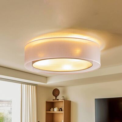 Deckenlampe Tibu Euluna, dimmbar, braun / rost, für Wohn- / Esszimmer, Textil / Stoff / Seide, Modern, Deckenlampe Deckenlampe Tibu Euluna, dimmbar, braun / rost, für Wohn- / Esszimmer, Textil / Stoff / Seide, Modern, Deckenlampe
