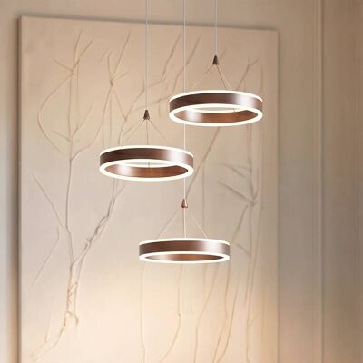 Hängelampe Kolo Lucande, dimmbar, braun / rost, für Wohn- / Esszimmer, Metall, Modern Hängelampe Kolo Lucande, dimmbar, braun / rost, für Wohn- / Esszimmer, Metall, Modern