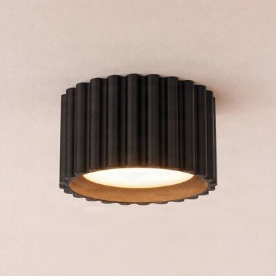 Deckenlampe Aura 1 SOLLUX LIGHTING, dimmbar, schwarz, für Flurbereich, Aluminium, Modern, Deckenlampe Deckenlampe Aura 1 SOLLUX LIGHTING, dimmbar, schwarz, für Flurbereich, Aluminium, Modern, Deckenlampe