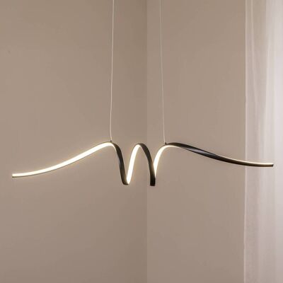 Hängelampe Loop Milagro Lighting, schwarz, für Wohn- / Esszimmer, Metall, Modern Hängelampe Loop Milagro Lighting, schwarz, für Wohn- / Esszimmer, Metall, Modern