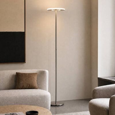 LED Deckenfluter Raymond Lucande, dimmbar, alu / grau / zink, für Wohn- / Esszimmer, Metall, Modern, LED Stehlampe LED Deckenfluter Raymond Lucande, dimmbar, alu / grau / zink, für Wohn- / Esszimmer, Metall, Modern, LED Stehlampe