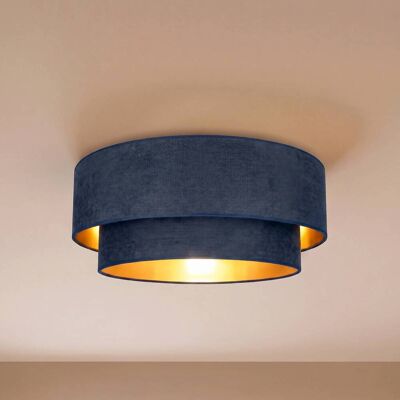 Deckenlampe Boho Duolla, blau, für Flurbereich, Textil / Stoff / Seide, Junges Wohnen, Deckenlampe Deckenlampe Boho Duolla, blau, für Flurbereich, Textil / Stoff / Seide, Junges Wohnen, Deckenlampe