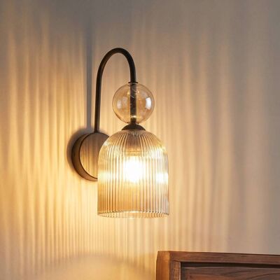 Wandlampe Sophia TK Lighting, dimmbar, alu / grau / zink, für Wohn- / Esszimmer, Glas, Wandleuchte, Wandlampe Innen Wandlampe Sophia TK Lighting, dimmbar, alu / grau / zink, für Wohn- / Esszimmer, Glas, Wandleuchte, Wandlampe Innen