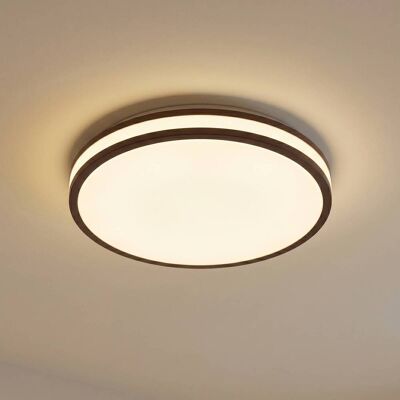 Deckenlampe Emiva Lindby, Holz dunkel, für Wohn- / Esszimmer, Holz, Modern, Deckenlampe Deckenlampe Emiva Lindby, Holz dunkel, für Wohn- / Esszimmer, Holz, Modern, Deckenlampe