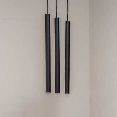Hängelampe Sone Euluna, dimmbar, schwarz, für Wohn- / Esszimmer, Metall, Pendelleuchte Hängelampe Sone Euluna, dimmbar, schwarz, für Wohn- / Esszimmer, Metall, Pendelleuchte