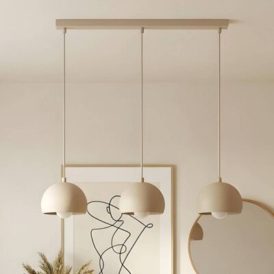 Hängelampe Sool Luminex, dimmbar, creme / amber, für Wohn- / Esszimmer, Metall, Pendelleuchte Hängelampe Sool Luminex, dimmbar, creme / amber, für Wohn- / Esszimmer, Metall, Pendelleuchte