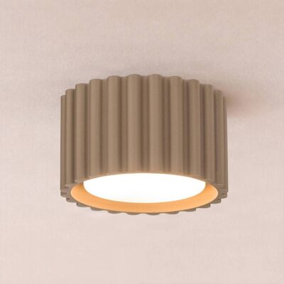 Deckenlampe Aura 1 SOLLUX LIGHTING, dimmbar, alu / grau / zink, für Flurbereich, Aluminium, Modern, Deckenlampe Deckenlampe Aura 1 SOLLUX LIGHTING, dimmbar, alu / grau / zink, für Flurbereich, Aluminium, Modern, Deckenlampe