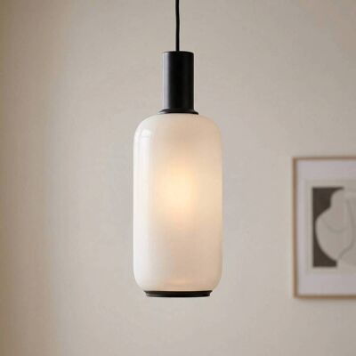 Glas Hängelampe Milano Argon, dimmbar, weiß / opal, für Wohn- / Esszimmer, Glas, Modern, Pendelleuchte Glas Hängelampe Milano Argon, dimmbar, weiß / opal, für Wohn- / Esszimmer, Glas, Modern, Pendelleuchte