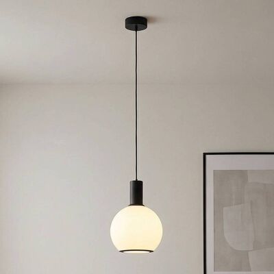 Glas Hängelampe Milano Argon, dimmbar, weiß / opal, für Wohn- / Esszimmer, Glas, Modern, Pendelleuchte Glas Hängelampe Milano Argon, dimmbar, weiß / opal, für Wohn- / Esszimmer, Glas, Modern, Pendelleuchte