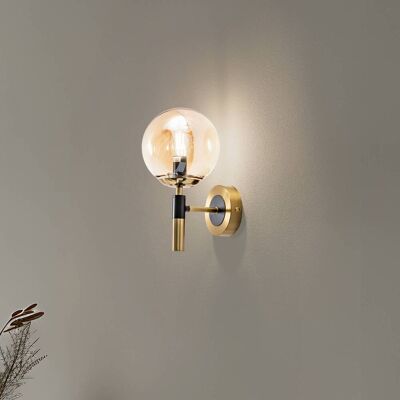Wandlampe Natalia Lamkur, dimmbar, messing / gold, für Wohn- / Esszimmer, Glas, Modern, Wandleuchte, Wandlampe Innen Wandlampe Natalia Lamkur, dimmbar, messing / gold, für Wohn- / Esszimmer, Glas, Modern, Wandleuchte, Wandlampe Innen