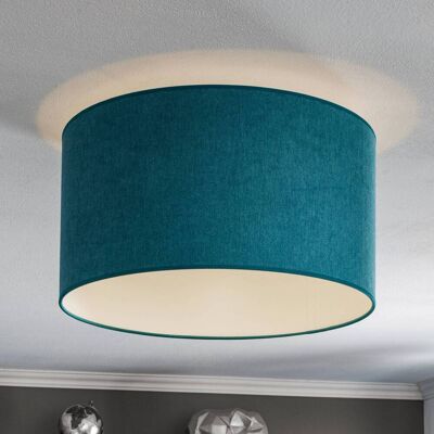 Deckenlampe Pastell Roller Duolla, dimmbar, blau, für Wohn- / Esszimmer, Textil / Stoff / Seide, Deckenlampe Deckenlampe Pastell Roller Duolla, dimmbar, blau, für Wohn- / Esszimmer, Textil / Stoff / Seide, Deckenlampe