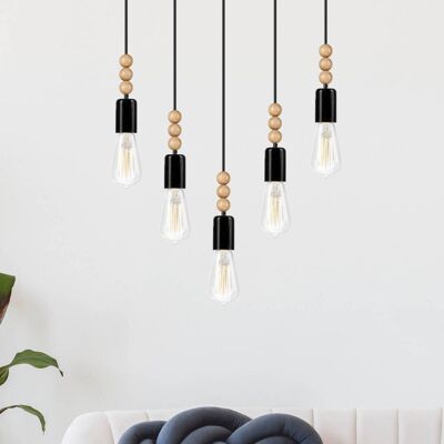 Hängelampe Malou Envostar, dimmbar, schwarz, für Wohn- / Esszimmer, Metall, Modern, Pendelleuchte Hängelampe Malou Envostar, dimmbar, schwarz, für Wohn- / Esszimmer, Metall, Modern, Pendelleuchte