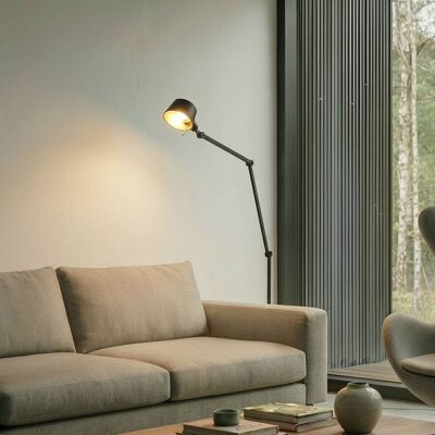 Lucande - Stehlampe Silka - Höhe 216cm - Metall - Schwarz Lucande - Stehlampe Silka - Höhe 216cm - Metall - Schwarz
