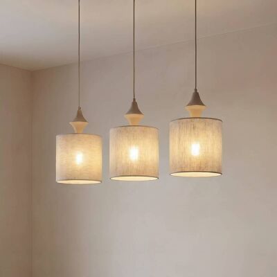 Deckenlampe Amura TK Lighting, dimmbar, creme / amber, für Wohn- / Esszimmer, Textil / Stoff / Seide, Modern, Pendelleuchte Deckenlampe Amura TK Lighting, dimmbar, creme / amber, für Wohn- / Esszimmer, Textil / Stoff / Seide, Modern, Pendelleuchte