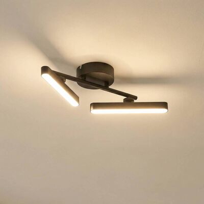 LED Deckenlampe Eldrin Lindby, dimmbar, schwarz, für Wohn- / Esszimmer, Metall, Modern, LED Deckenleuchte LED Deckenlampe Eldrin Lindby, dimmbar, schwarz, für Wohn- / Esszimmer, Metall, Modern, LED Deckenleuchte