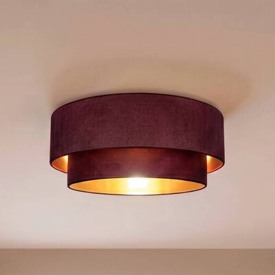Deckenlampe Boho Duolla, rot, für Flurbereich, Textil / Stoff / Seide, Junges Wohnen, Deckenlampe Deckenlampe Boho Duolla, rot, für Flurbereich, Textil / Stoff / Seide, Junges Wohnen, Deckenlampe