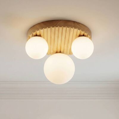 Deckenlampe Mori Lindby, dimmbar, Holz hell, für Wohn- / Esszimmer, Holz, Modern, Deckenlampe Deckenlampe Mori Lindby, dimmbar, Holz hell, für Wohn- / Esszimmer, Holz, Modern, Deckenlampe