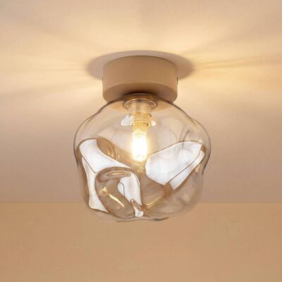 Deckenlampe Lava TK Lighting, dimmbar, creme / amber, für Wohn- / Esszimmer, Glas, Modern, Deckenlampe Deckenlampe Lava TK Lighting, dimmbar, creme / amber, für Wohn- / Esszimmer, Glas, Modern, Deckenlampe