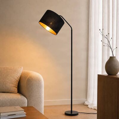 Stehlampe Siovan Lindby, schwarz, für Wohn- / Esszimmer, Metall, Modern, Stehlampe Stehlampe Siovan Lindby, schwarz, für Wohn- / Esszimmer, Metall, Modern, Stehlampe