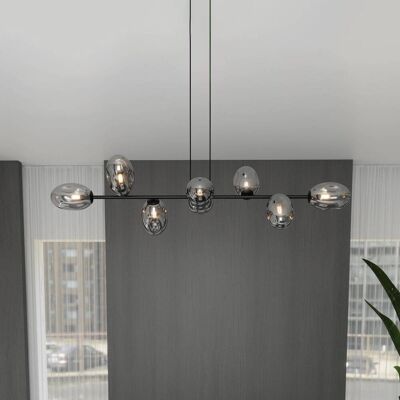 Glas Hängelampe Glassy Euluna, dimmbar, schwarz, für Wohn- / Esszimmer, Glas, Modern, Pendelleuchte Glas Hängelampe Glassy Euluna, dimmbar, schwarz, für Wohn- / Esszimmer, Glas, Modern, Pendelleuchte