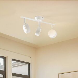 Lindby Strahler Jyla, weiß, 4.000 K, 3-flg., GX53 Jyla Lindby, dimmbar, weiß / opal, für Arbeitszimmer / Büro, Metall, Modern, Strahler