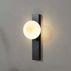 Wandlampe Tavrik Lindby, dimmbar, schwarz, Glas, Modern, Wandleuchte, Wandlampe Innen